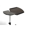Baxton Studio Olsen Brown Wheeled Laptop Tray Table With Tilt Control 75-4033